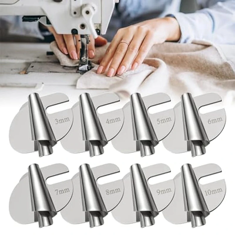 11Pcs Sewing Rolled Hemmer Foot,Rolled Foot Sewing Hemming Tool For Sewing Machine,With 3 4 5 6 7 8 9 10 13 19 25Mm