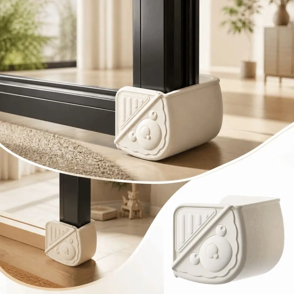 

Soft Silicone Window Corner Protector Right Angle Cover Full Wrap Silicone Window Guard Flexible Material Cushioning Design