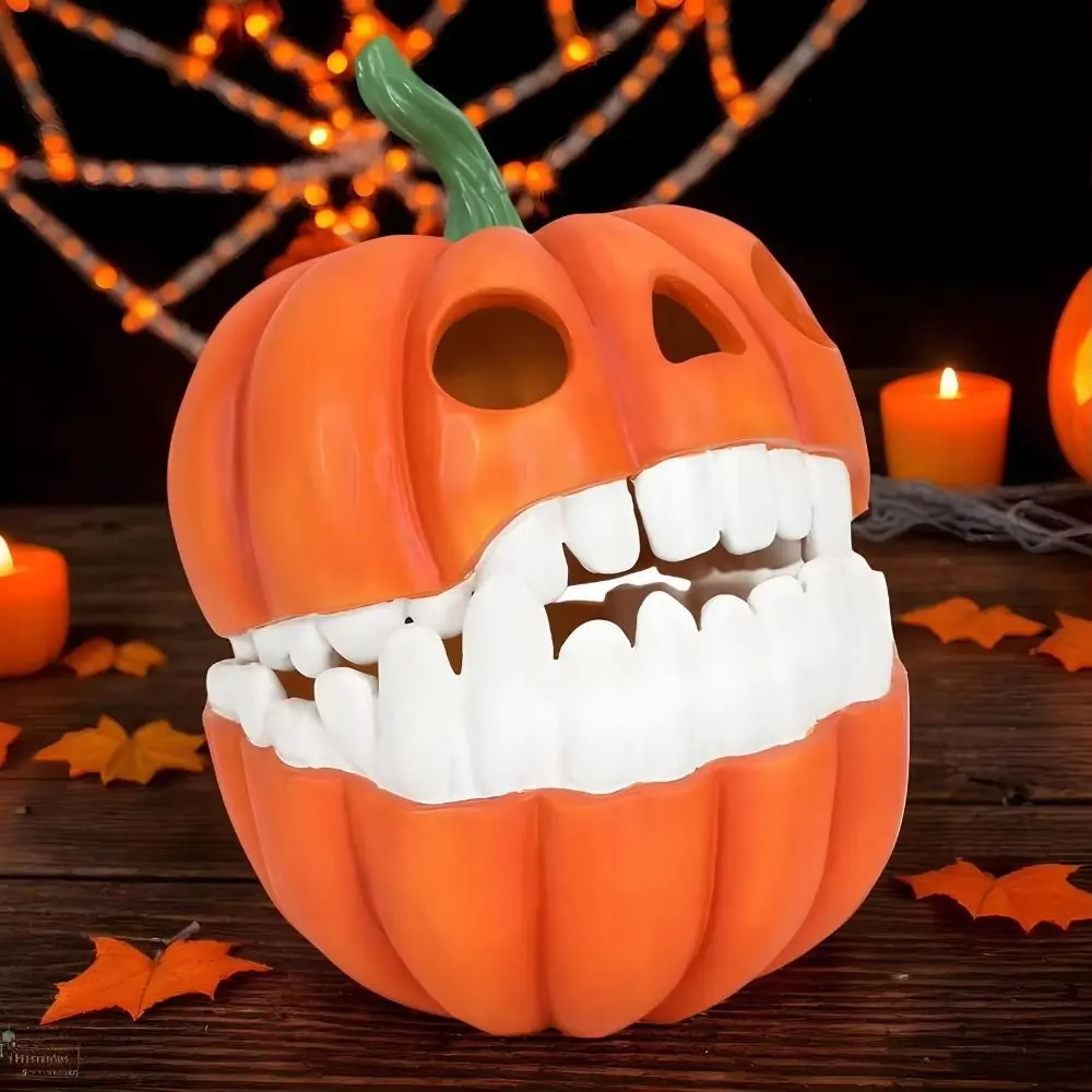 Resin Halloween Pumpkin Storage Box Halloween Decor Decorative Bowl Pumpkin Candy Box Storage Festive Trick Or Treat Boxes