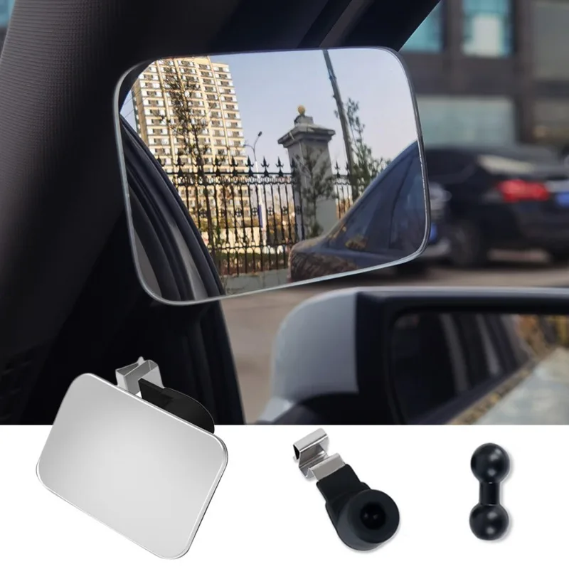 Car Interior Auxiliary Blind Spot Mirror 360° Wide-Angle Adjustable HD Convex Mirrors Car Parking Reversing Rearview Mirror