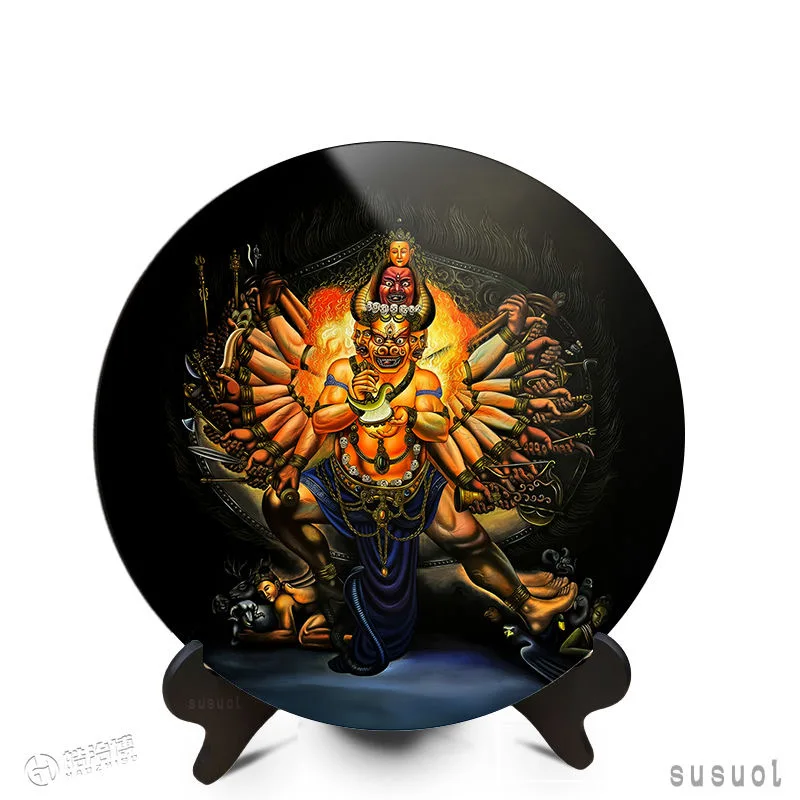 Wholesale Buddhism buddhist Yamantaka Acalanatha Mandala Mantra Scripture holy display altar family bless temple monk worship