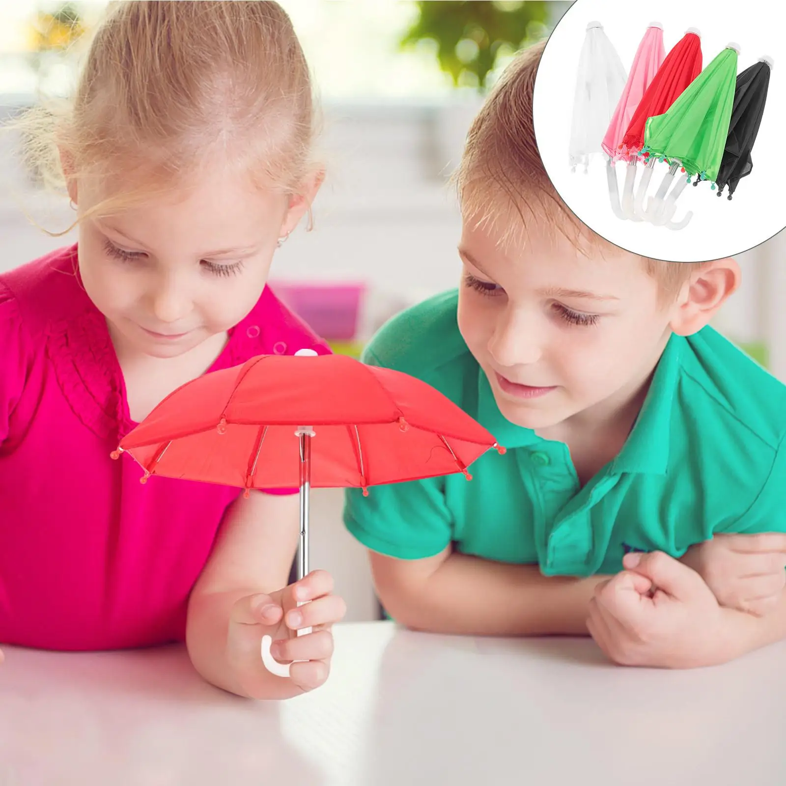 5 Pcs 18-inch Accessories Small Umbrella 43cm Shafu Toy Matching Props 5pcs Compact Mini Charming