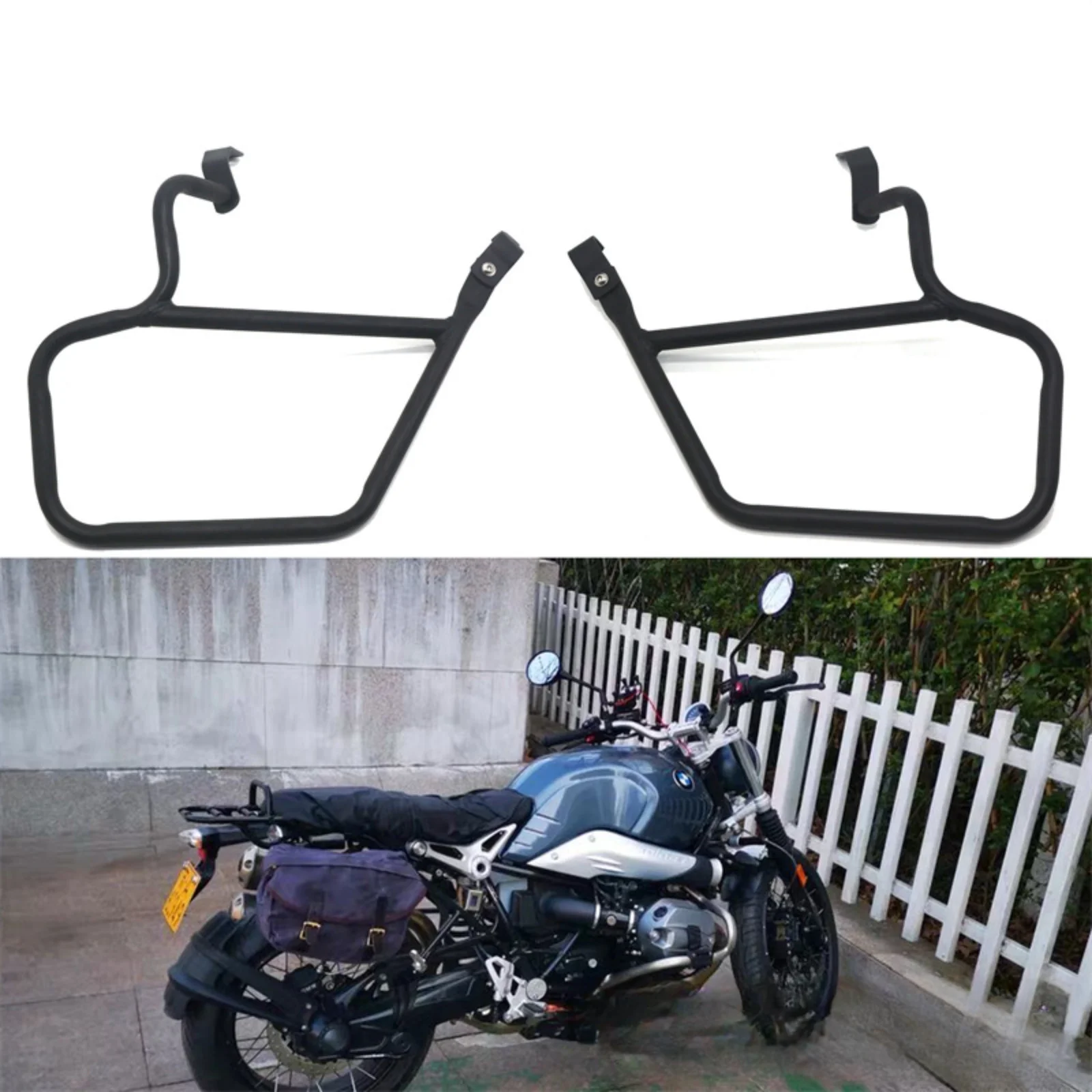 

Luggage Rack Side Saddle Bag Mount Bracket Left For BMW R Nine T 2014-2021