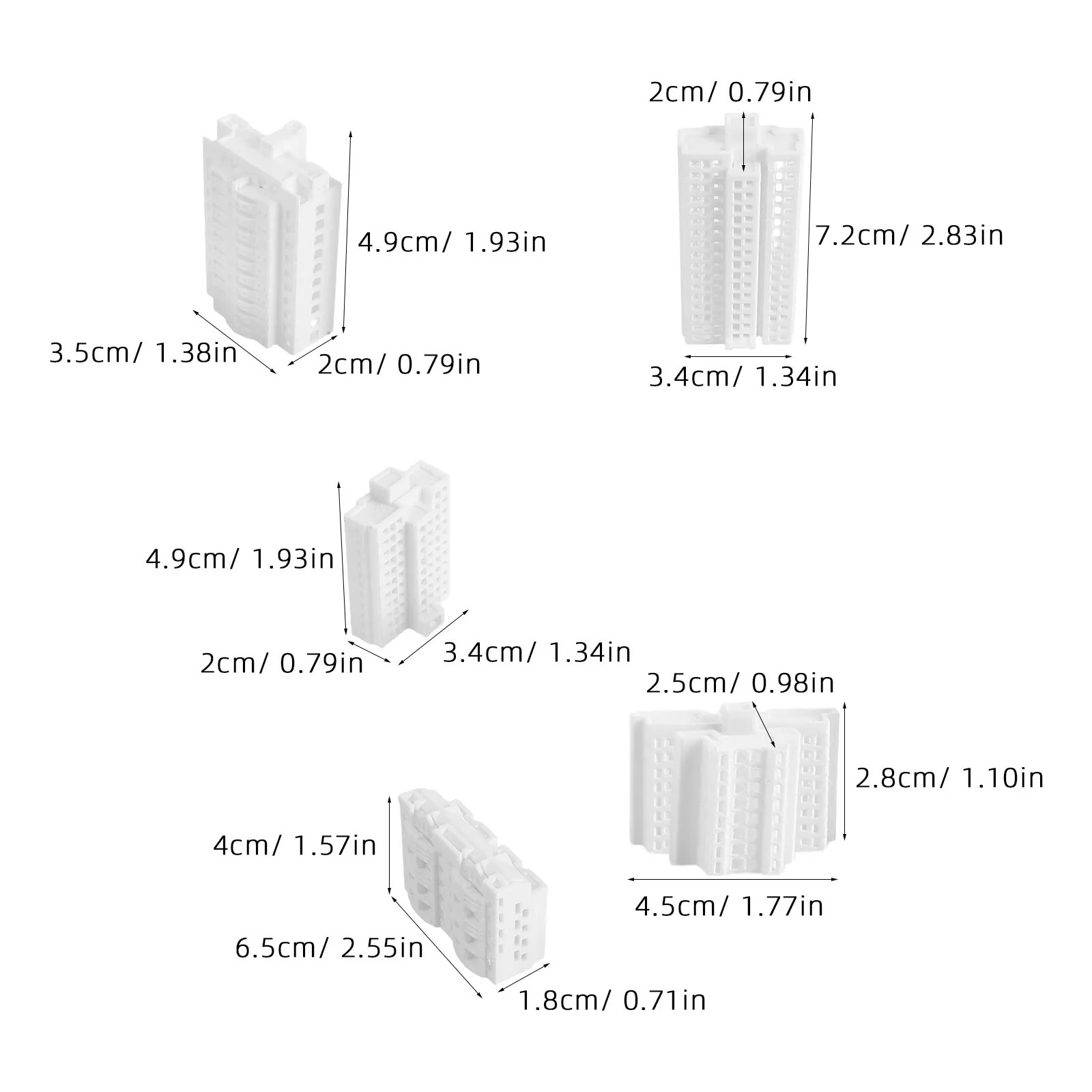 5Pcs Miniature Building 1 500 Scale Unpainted Modern City Houses for DIY Architecture Decorations Sand Table Diorama Micro view 2