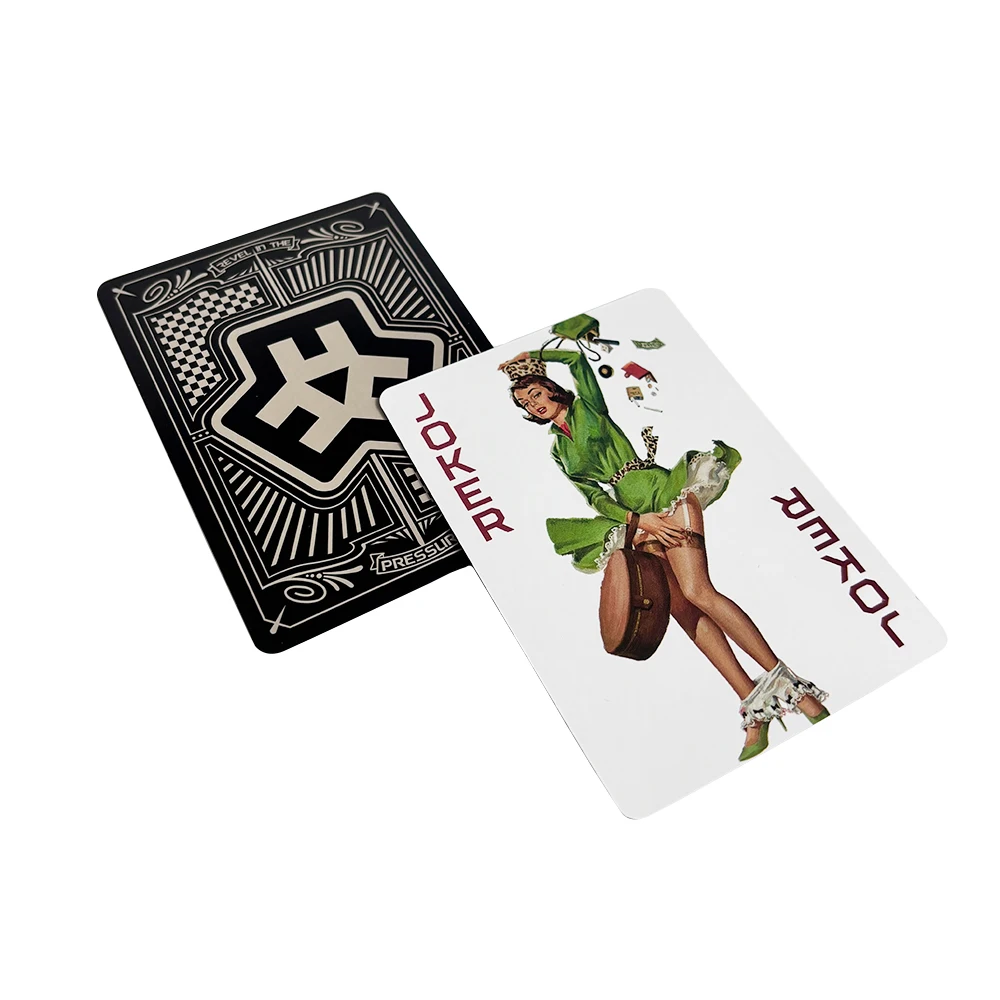 Pin-up Kız Oyun Kartları Su Geçirmez Kart Destesi Her Türlü Poker için Tüm Farklı Vintage Kız Kulübü Klasik Poker