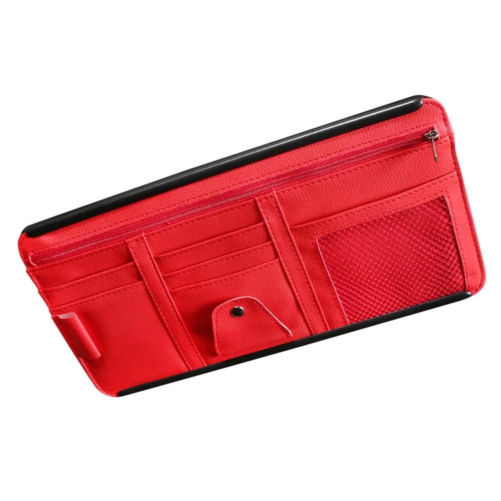 Organizer per visiera parasole per auto supporto per visiera Clip per occhiali da sole porta biglietti per carte custodia per auto Organizer per auto