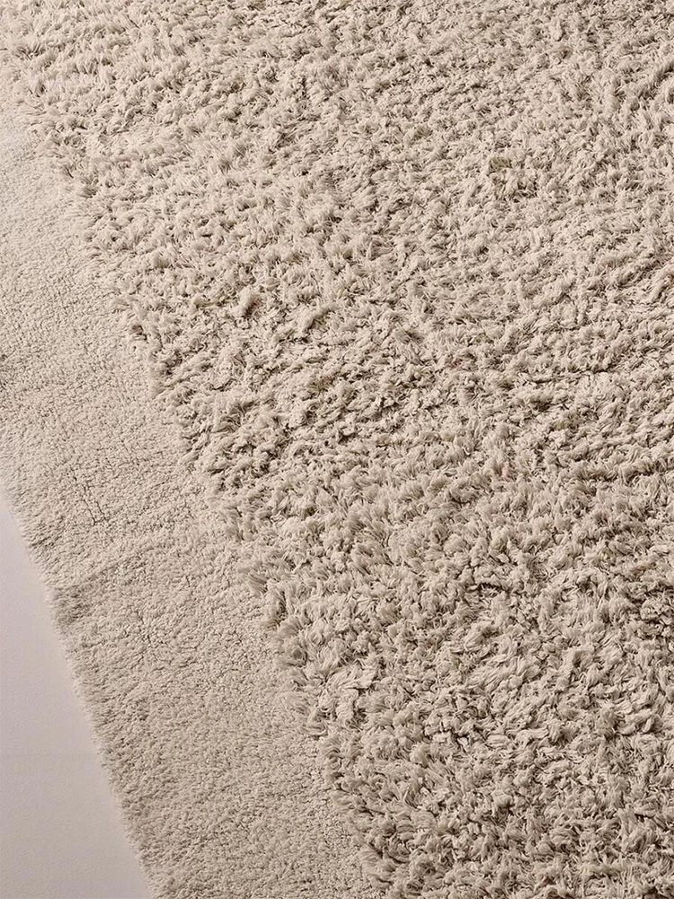 Solid Color Woven Living Room Large Rug Cream Style Modern Soft Plush Cloakroom Rug New Bedroom Fluffy Rug Bedside Sofa Mat