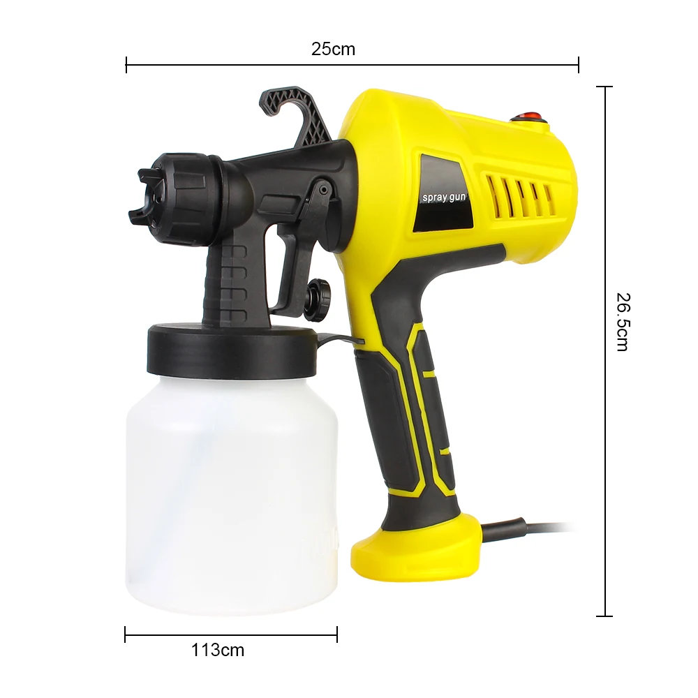 800ml Easy Spraying Electric Spray Gun EU Plug Power Tools 500W Household Paint Sprayer Flow Control Airbrush Spray Gun