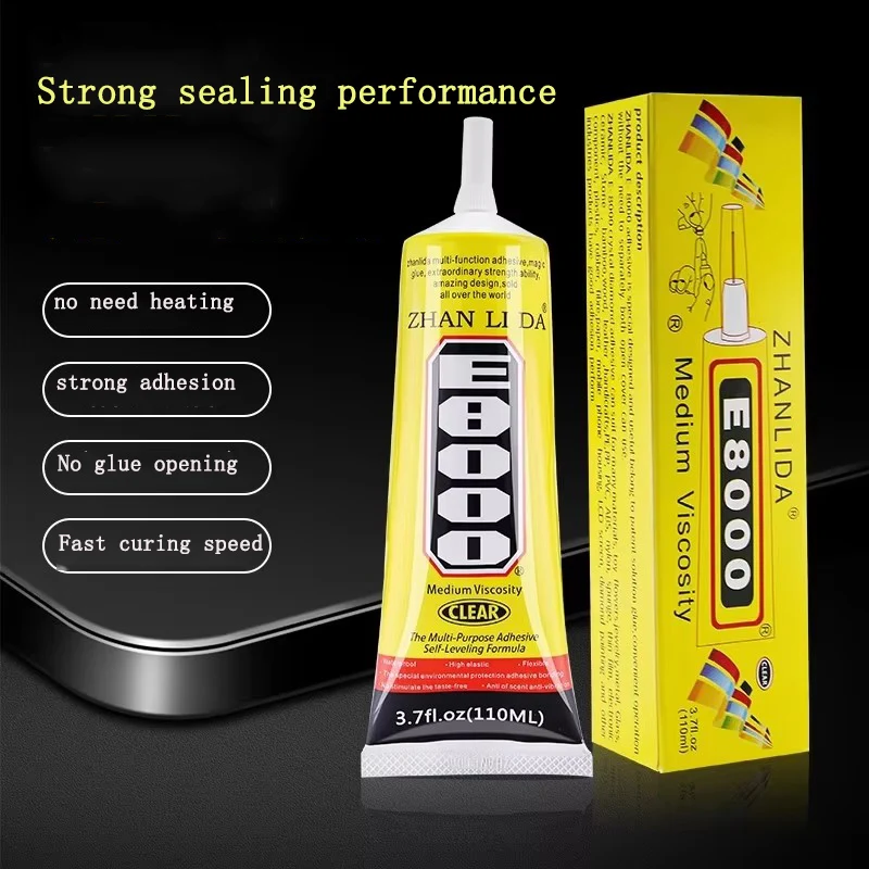 

5pcs e8000 Glue 50ml for Repairing Mobile Screen LCD DIY Leather Fabric Clothing Jewelry