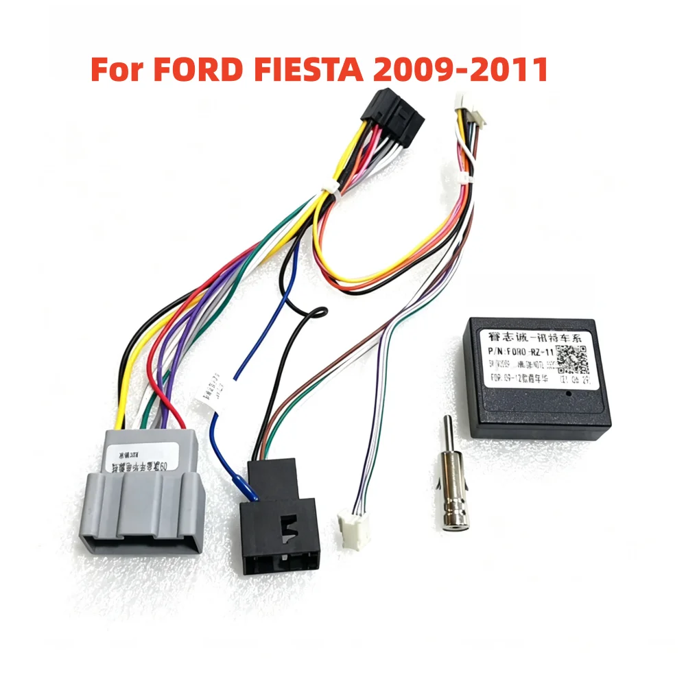 SWC Plug& Play Android Radio 16 Pin Power Cable Raise Canbus Box FORD-RZ-11 For Ford Fiesta 2009-2011Multimedia Player Car Radio