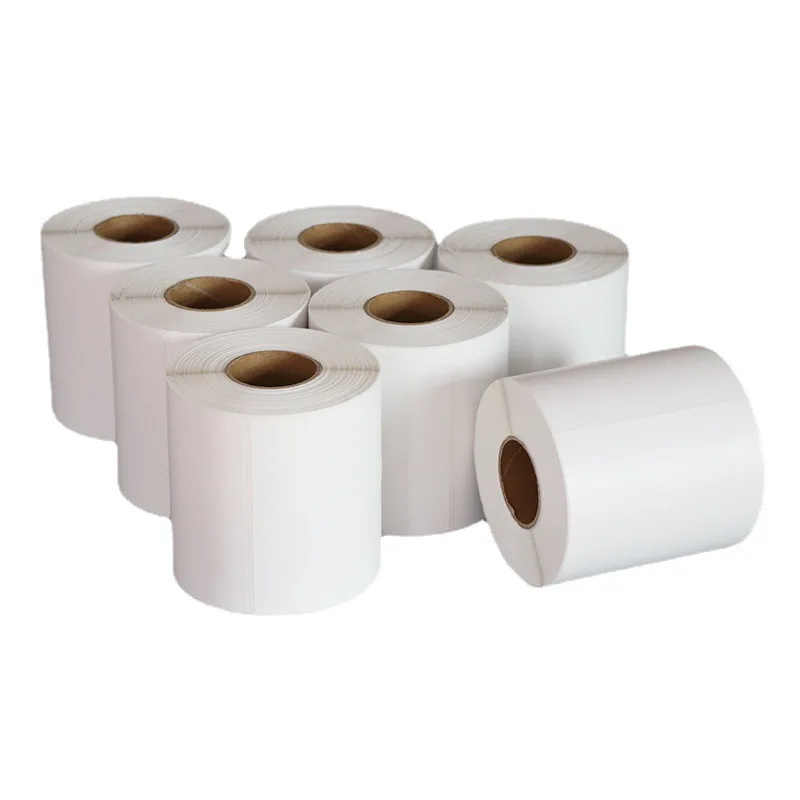 Barcode Labels, Self-Adhesive Printer Labels for Logistics, Express & Product Marking, Blank Supermarket Labels