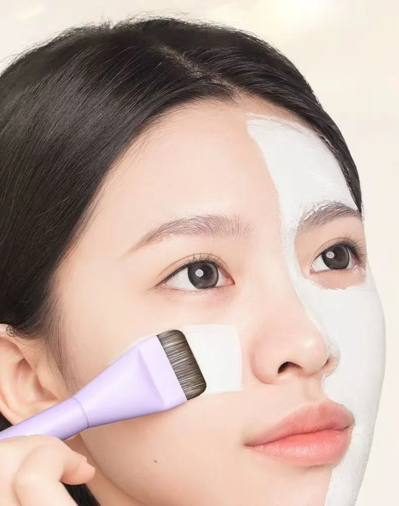 Koreanischer flüssiger Foundation-Pinsel mit flacher Oberseite – ultradünner, nicht saugfähiger, streifenfreier Make-up-Pinsel für makellose K-Beauty-Anwendungen