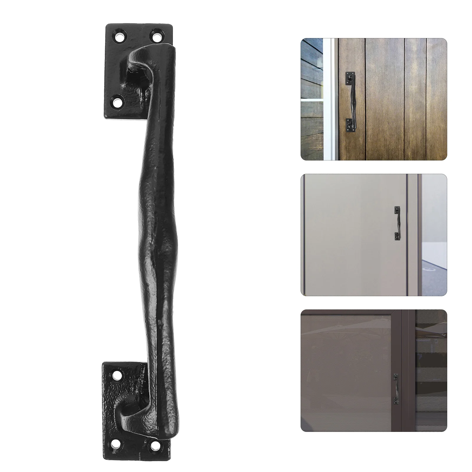 

Iron Gate Rustic Gate Pull Handle Barn Door Pull Vintage Metal Sliding Handle For Garage Shed Patio Door