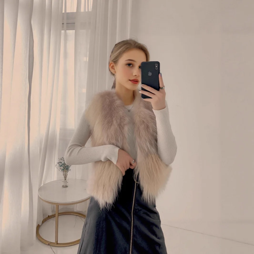 Vests Women Faux Fur Coats Jackets V Neck Sleeveless Vest Coat Thick Warm Y2k Streetwear Jacket Outerwear Autumn Winter 2026