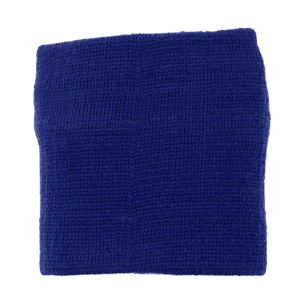 Soft Cotton Sports Wristband Zipper Pocket Sweatband Wallet Storage for Workout Running Cycling