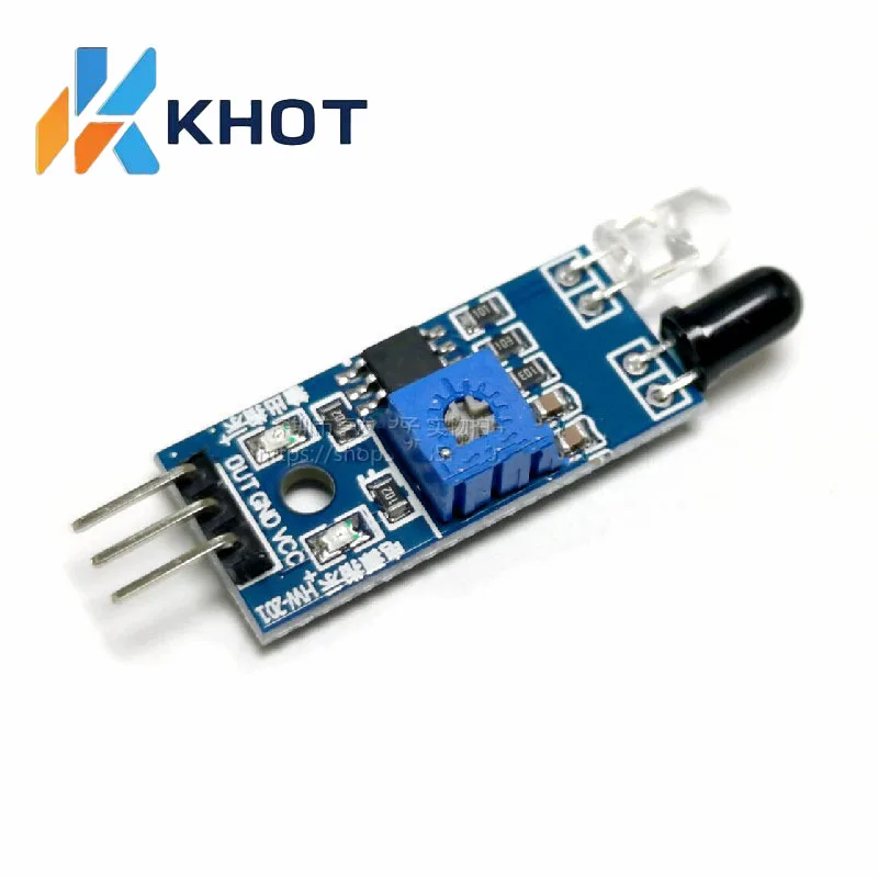 Infrared obstacle module/Obstacle avoidance car sensor/black and white line identification distance adjustable photoelectric swi