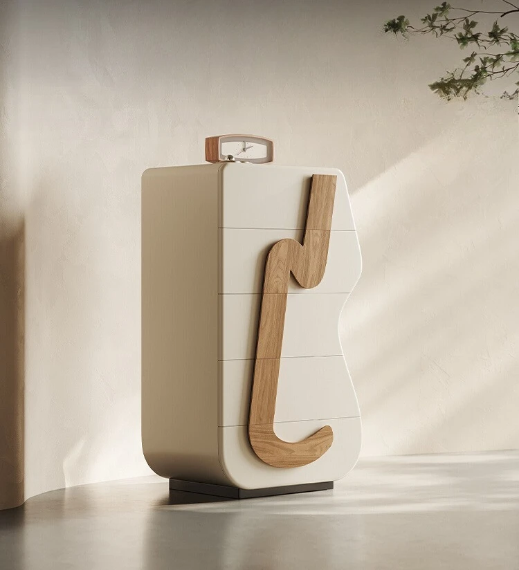

Design Italian minimalist cream wind chest cabinet Nordic simple living room large capacity storage cabinet