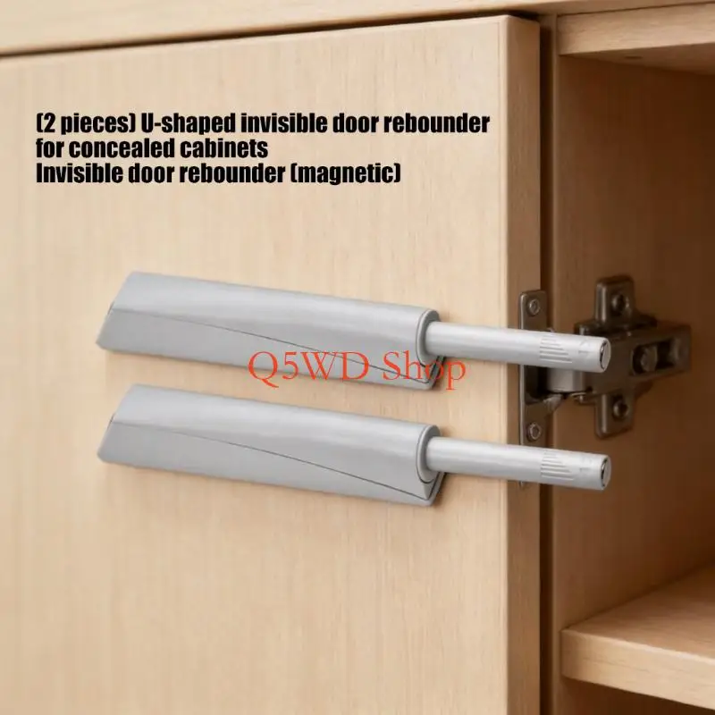 Q5WD Touch Open Cabinet Door Hardware Not Need Handle Design Smooth Quiet Closing