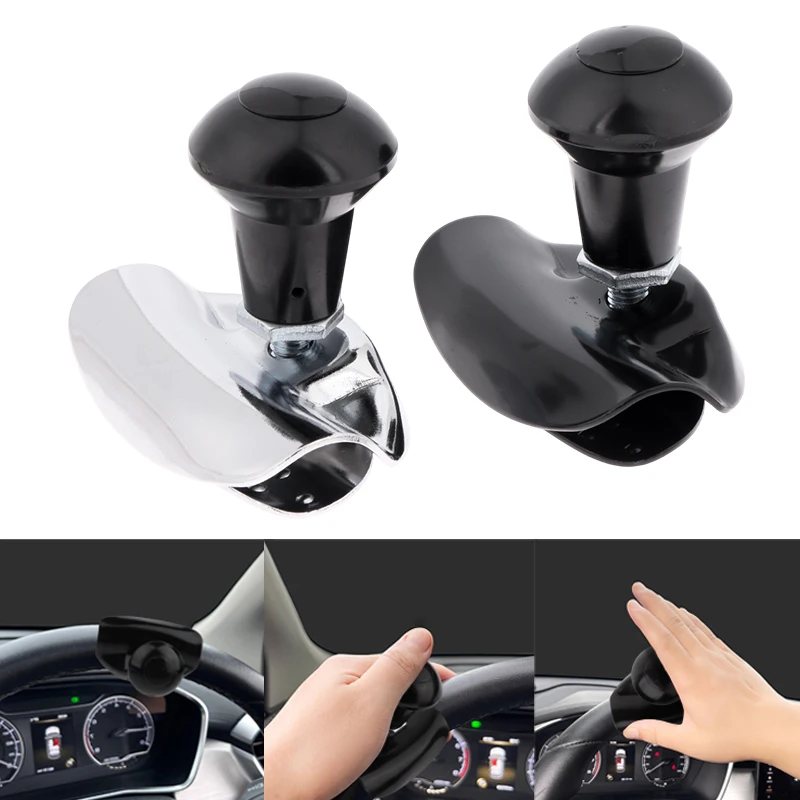 Enhanced Car Safety with Universal Steering Wheel Spinner Knob; Booster Ball Handle