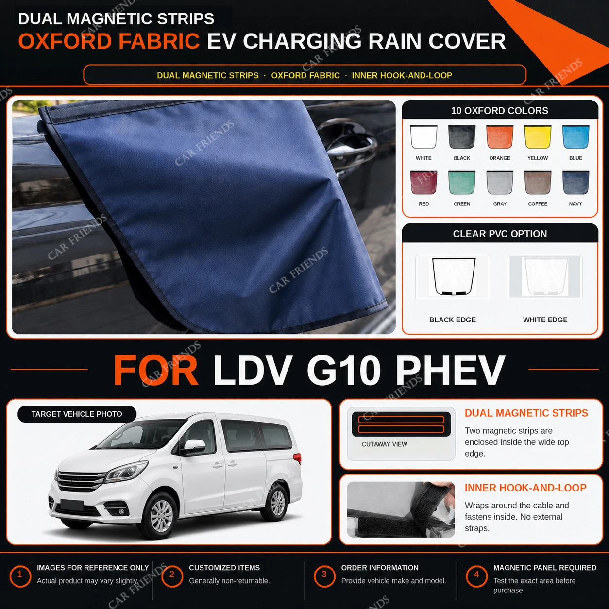 capa-de-chuva-para-porta-de-carregamento-de-veiculos-eletricos-ldv-g10-phev-em-tecido-oxford-com-tiras-magneticas-duplas-repelente-a-Agua-para-carregamento-externo