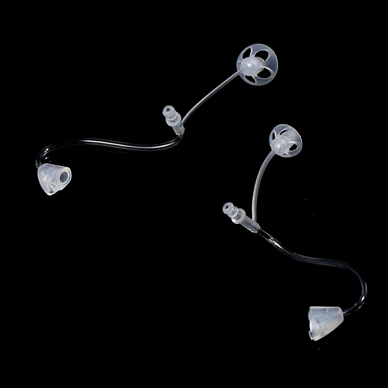 2 قطعة الأذن اليسرى اليمنى السمع استبدال أنبوب سماعة السمع مكبر للصوت أداة