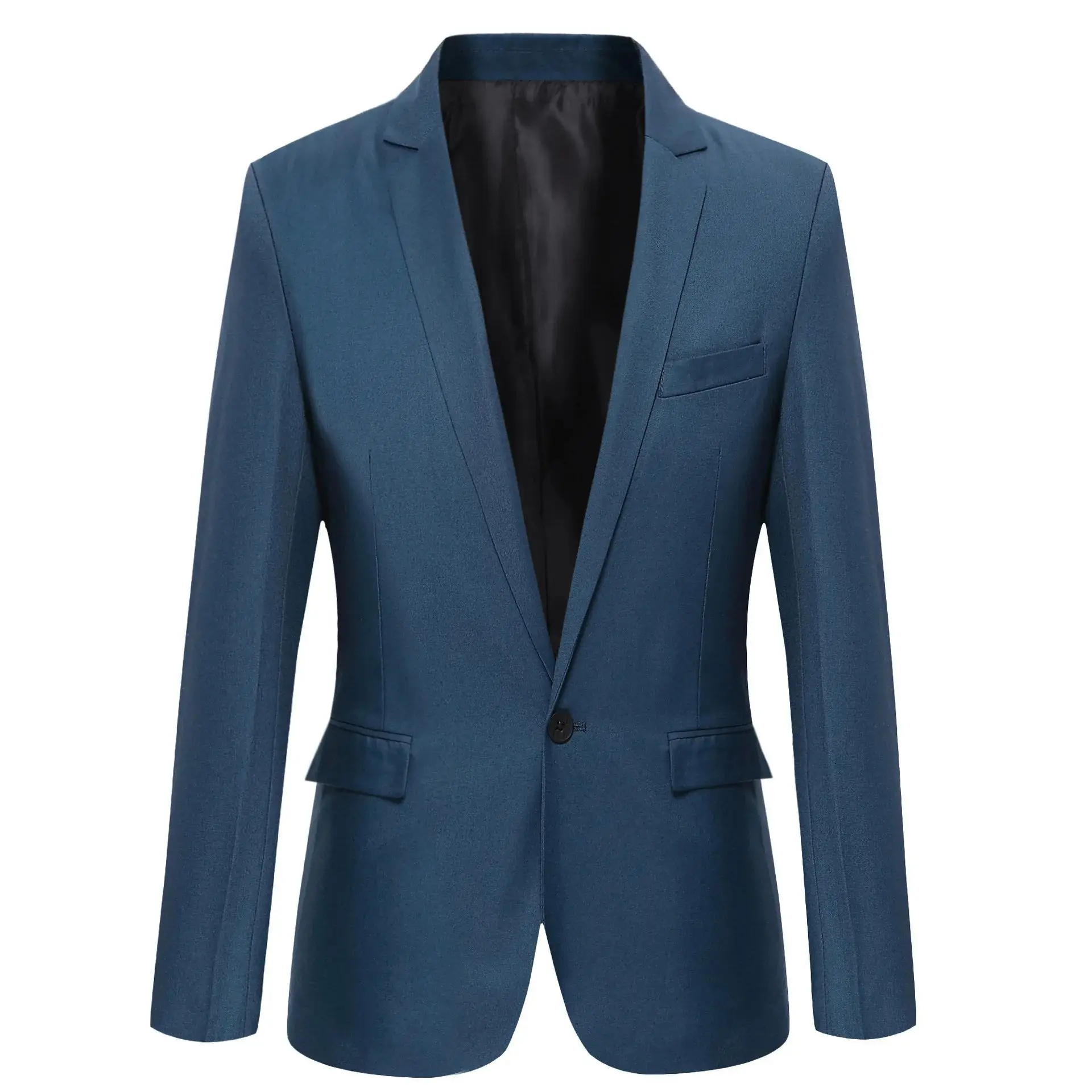 

Облегающие молодежные повседневные костюмы с двойным разрезом и широкими рукавами, осенний сезон Seven Sve, воротник с двойными пуговицами, модная молодежная одежда