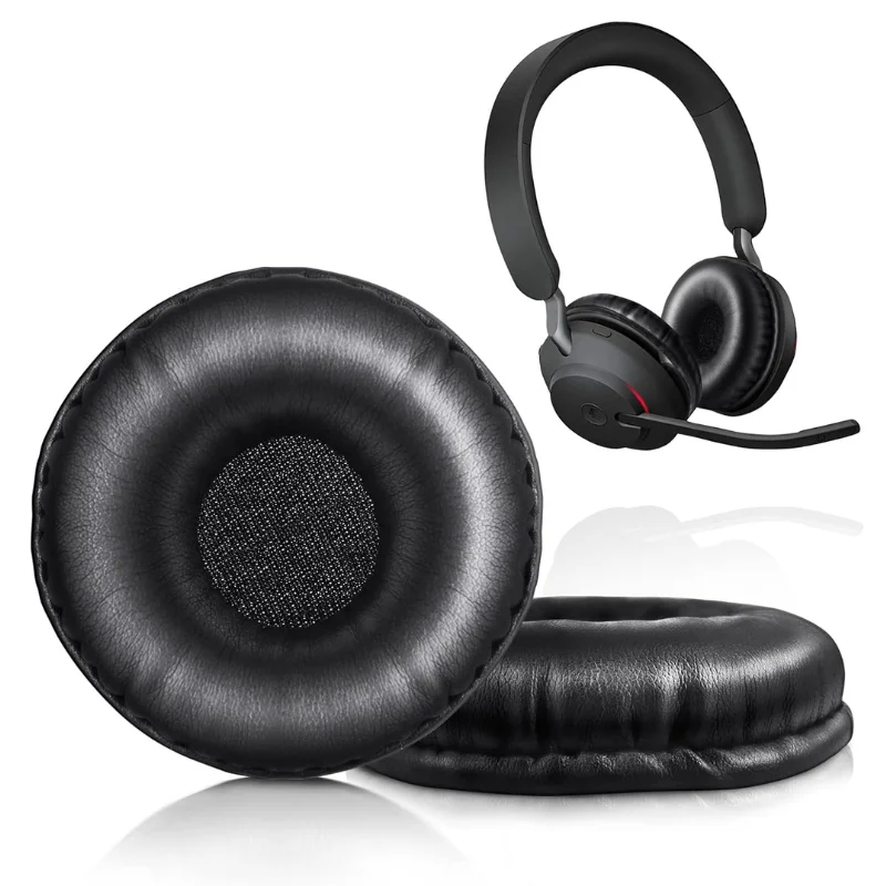 Replacement Earpads Professional Protein Leather Headphone Ear Cushions for Jabra Evolve 20 20se 30 30II 40 65 65+