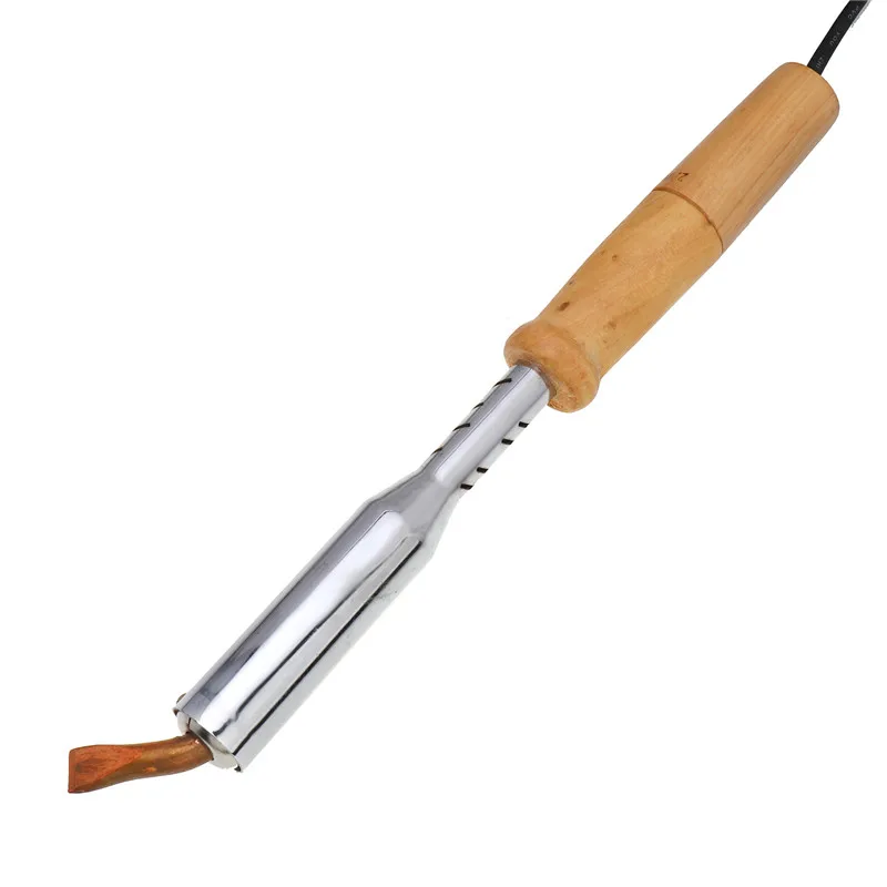 50W 75W 150W 200W 300W Electric Soldering Iron Solder Welding Chisel Tip Wood Handle Home Tool Soldering