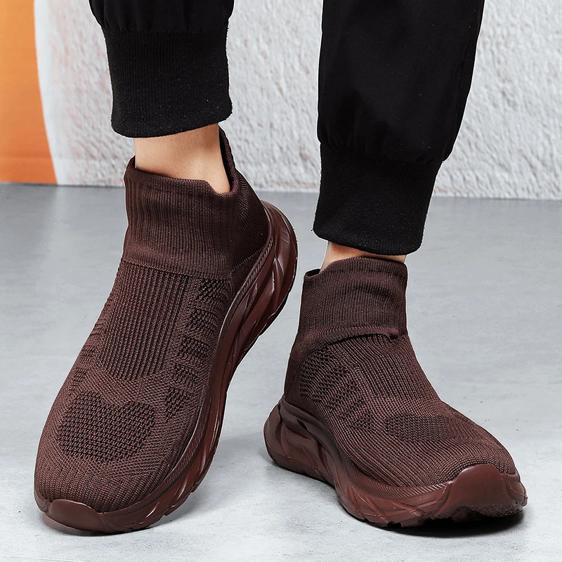 Shoes For Women Designer Sock Shoes Men Tenis Socks Sneakers Non-slip Thick Soled Zapatillas Breathable Female Light Luxury Shoe