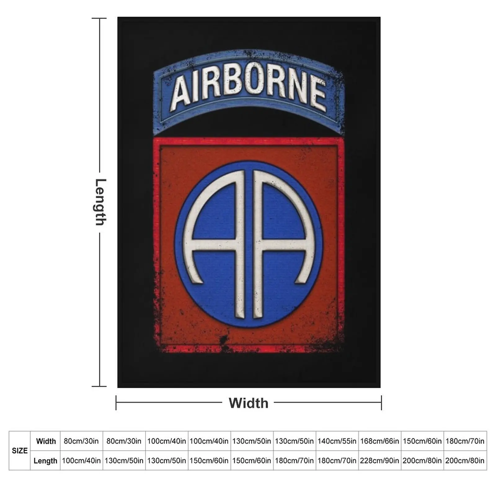 82nd Airborne Div Parachutist Wings and Patch - Distressed Throw Blanket For Baby Decorative Sofa Blankets