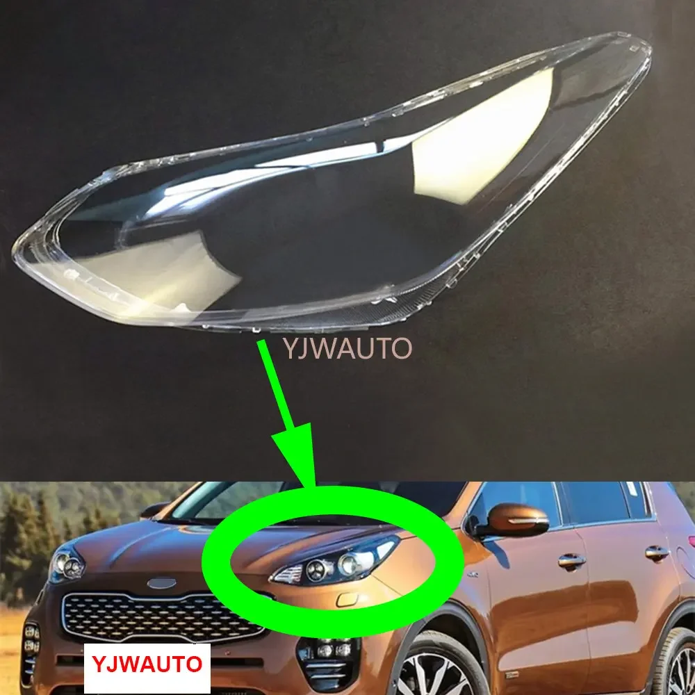 

For Kia Sportage KX5 2016 2017 2018 Headlight Lens Car Headlamp Cover Glass Replacement Front Lampshade Auto Shell