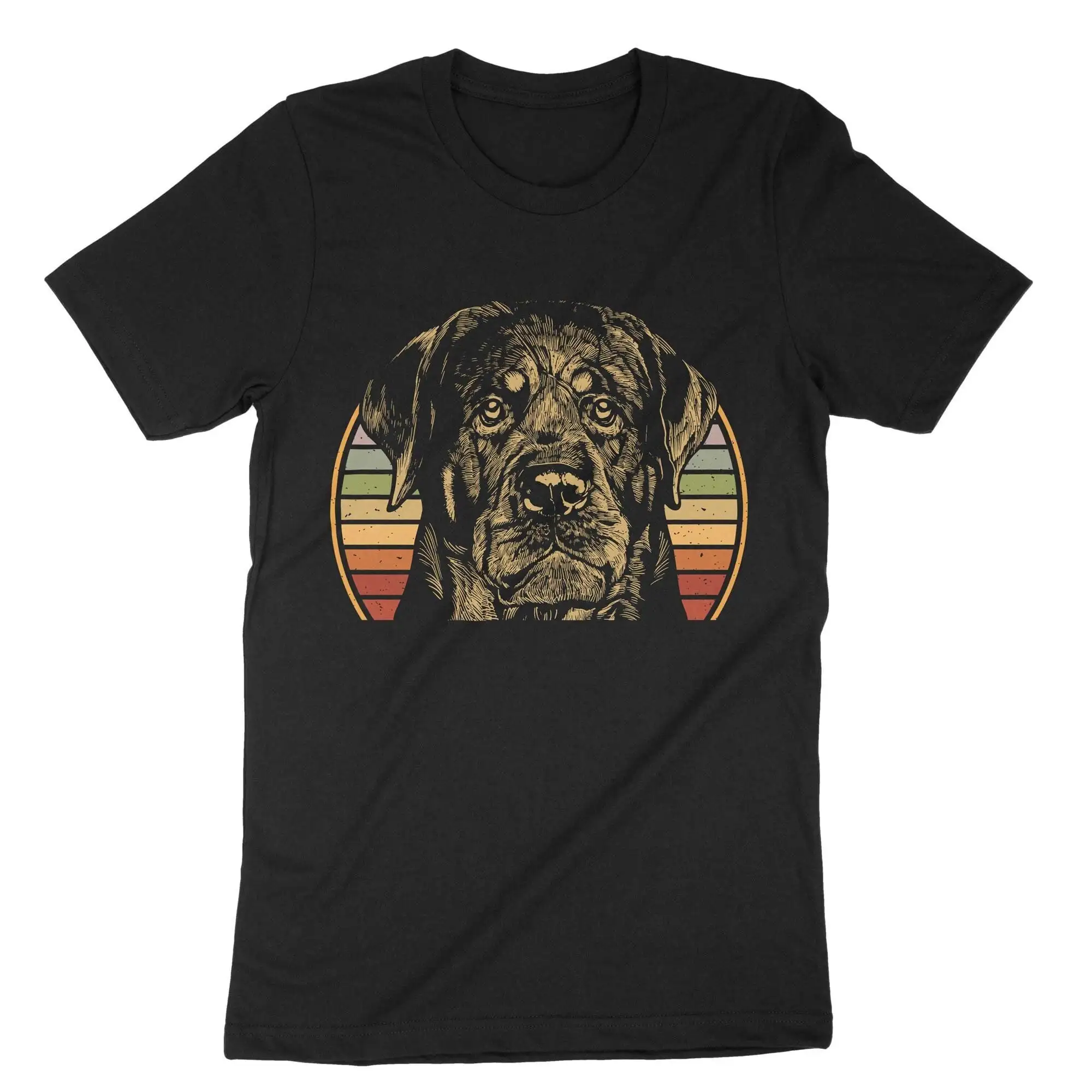 Cute Retro Rottweiler Dog T Shirt Vintage Outfit 70s 80s Style Rott Mom