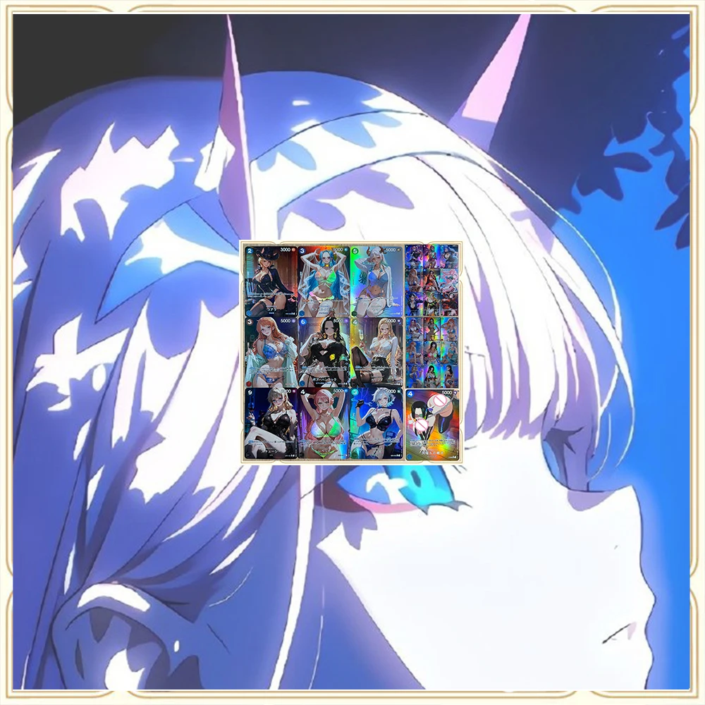 Anime One Piece DIY ACG Perona Boa Hancock Vivi Nami Advanced Glitter Replacement Collection Card Christmas Birthday Gift
