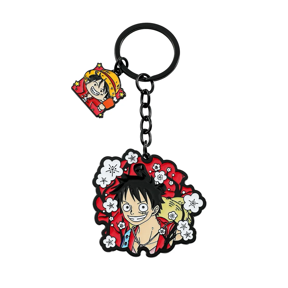 

Cartoon Anime Q-version Character Enamel Pendant Metal Keychain Pendant Backpack Keychain Accessory Gift