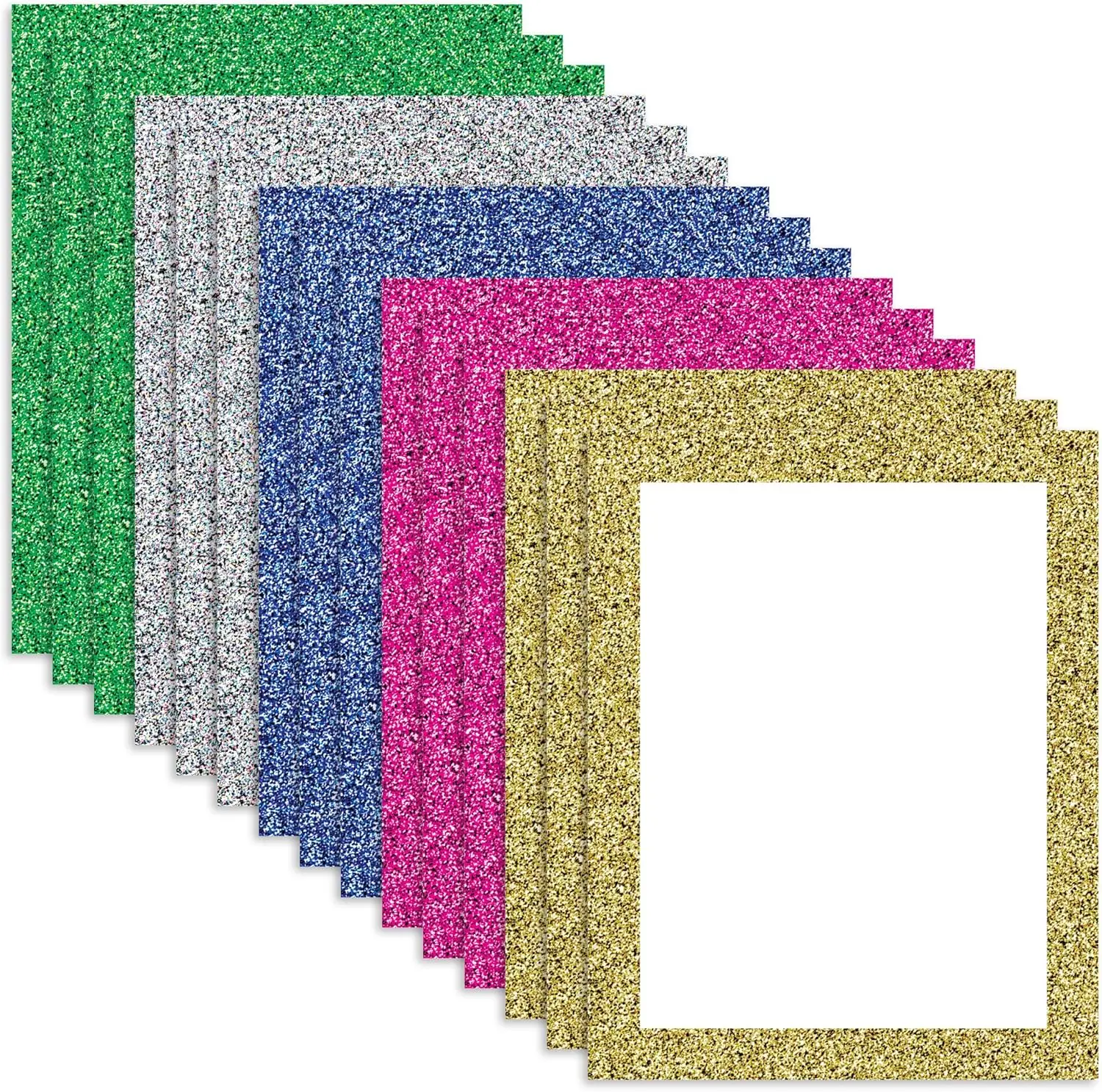 BAZIC Poster Board Glitter Color 11" X 14", Sparkling  Colored Poster Board Paper for Christmas Wedding Birthday  Projec