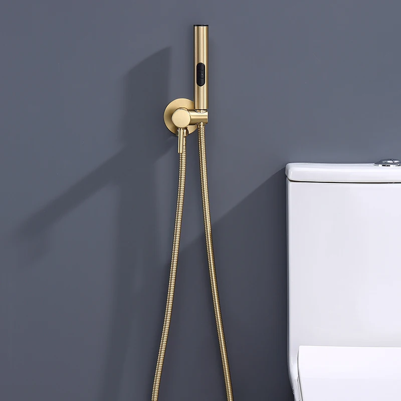 Brass Toilet Faucet Bidet Shower High Pressure 3 Functions Handheld Sprinkler Hot and Cold Faucet Bidet for Bathroom Set