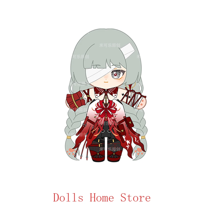 20 سنتيمتر Phrolova Wuthering موجات الشكل أفخم القطن الجسم تأثيري لعبة الكرتون أنيمي فستان الملابس الزي هدية عيد الميلاد