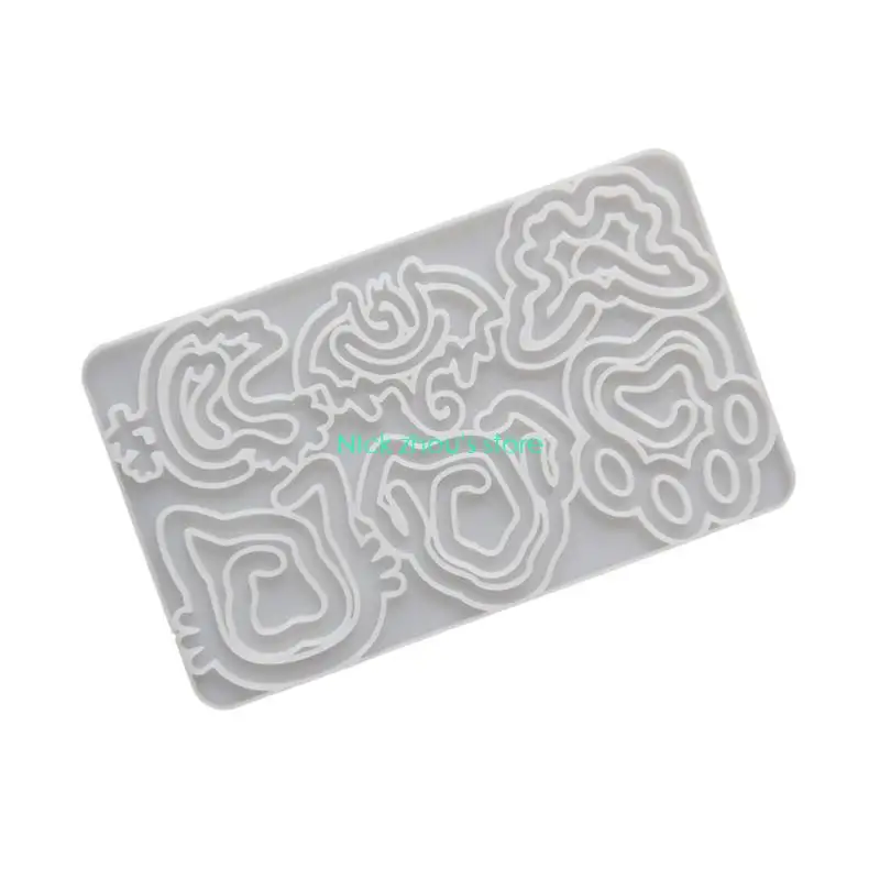 E15E Reusable Silicone Craft Mold For Making Animal Shaped Paper Clip