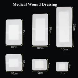 40Pcs Breathable Adhesive Wound Dressing Sticker Medical Tape Emergency Large Size Surgical Wound Hemostasis Band Aid Bandage