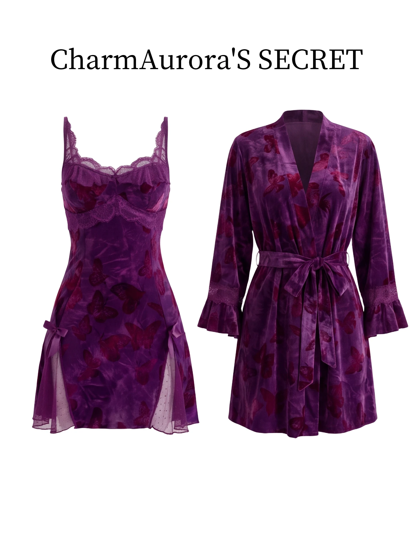 vestito-da-notte-sexy-in-pizzo-stampato-con-imbottitura-sul-petto-charmauroras-secret-abito-lungo-a-maniche-lunghe-con-gonna-corta-e-scollo-a-v