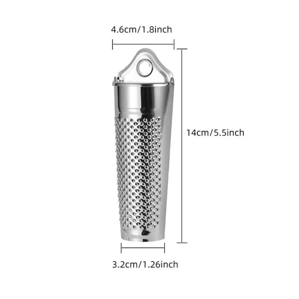 Stainless Steel Nutmeg Grater Multifunctional Hangable Rustproof Citrus Zester Hand Held Cheese Grater Garlic