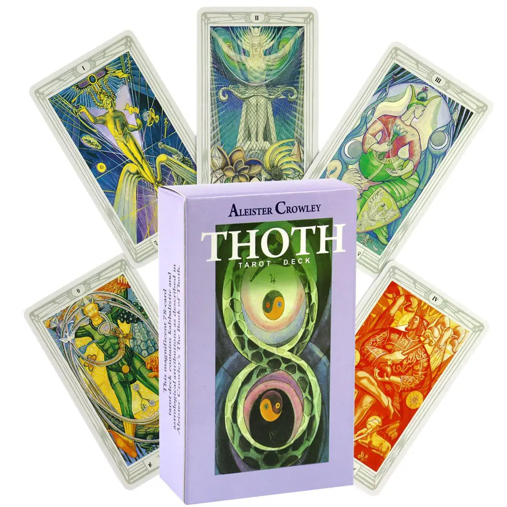 

Aleister Crowley Thoth Tarot Oracle Leisure Entertainment Card Family Gathering Divination Deck Tarot Board Playing Card Game
