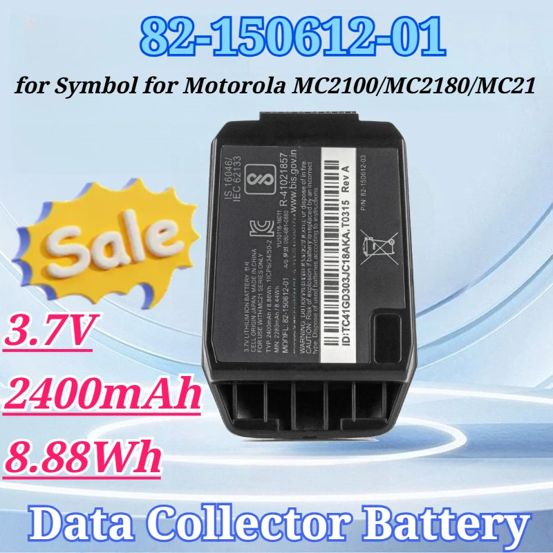 

3.7V 2400mAh 8.88Wh for 82-150612-01 for Zebra for Symbol for Motorola MC2100 MC2180 MC21 Long Lasting Battery High Performance