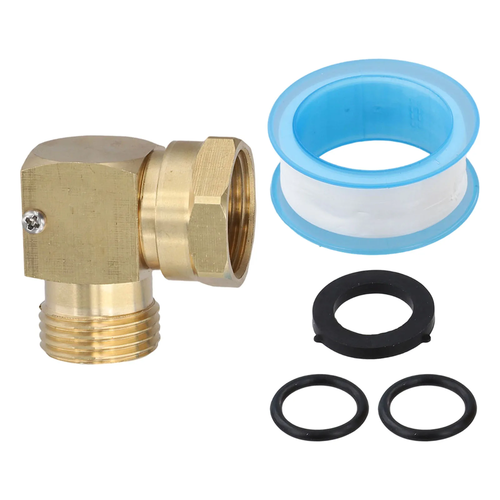 

Efficient 90 Degree Garden Hose Connector Solid Brass Pipe Fitting with Secure Seal for Watering Plants or Vehicles