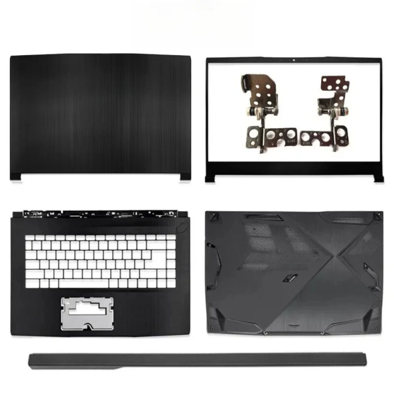 Laptop LCD Back Cover Bezel Palmrest Bottom Case Hinges Repair Kit for MSI GF63 8RC 8RD MS-16R1 Replacement Parts