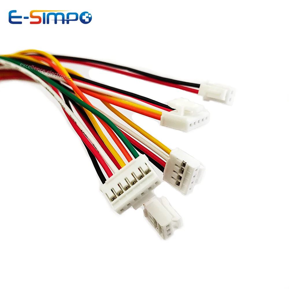 10 قطعة HY2.0 إلى دوبونت خط سلك إلكتروني-2P/3P/4P/5P/6 دبوس إلى 2.54 مللي متر دوبونت ذكر/أنثى سلك موصل كابل ملون