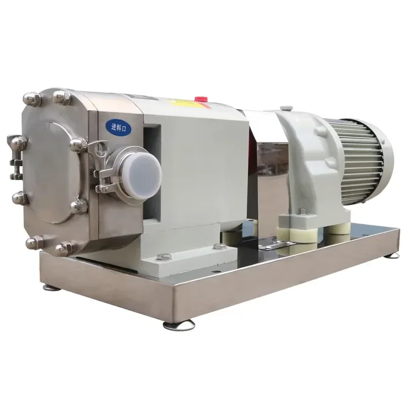 Stainless steel positive displacement rotary pump high viscosity solvent honey chocolate stator honey rotary cam pump