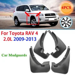 4pcs/set Splash Mudguards Flaps Front Rear Wheels Fender for Toyota RAV 4 2.0L 2009-2013