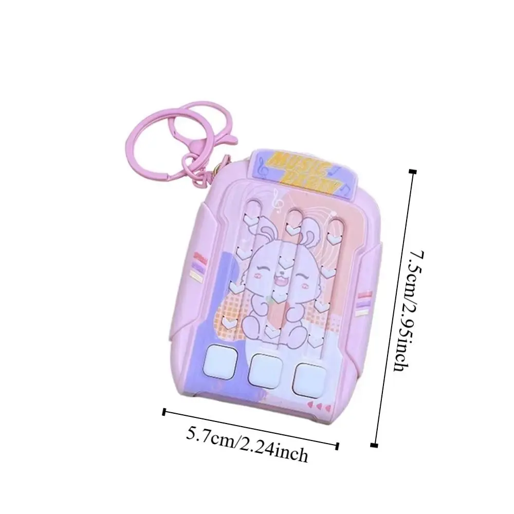 الكرتون آلة الرقص المفاتيح الإجهاد الإغاثة تضيء لغز حل قلادة إيقاع لعبة حقيبة سحر الموسيقية التحدي المفاتيح