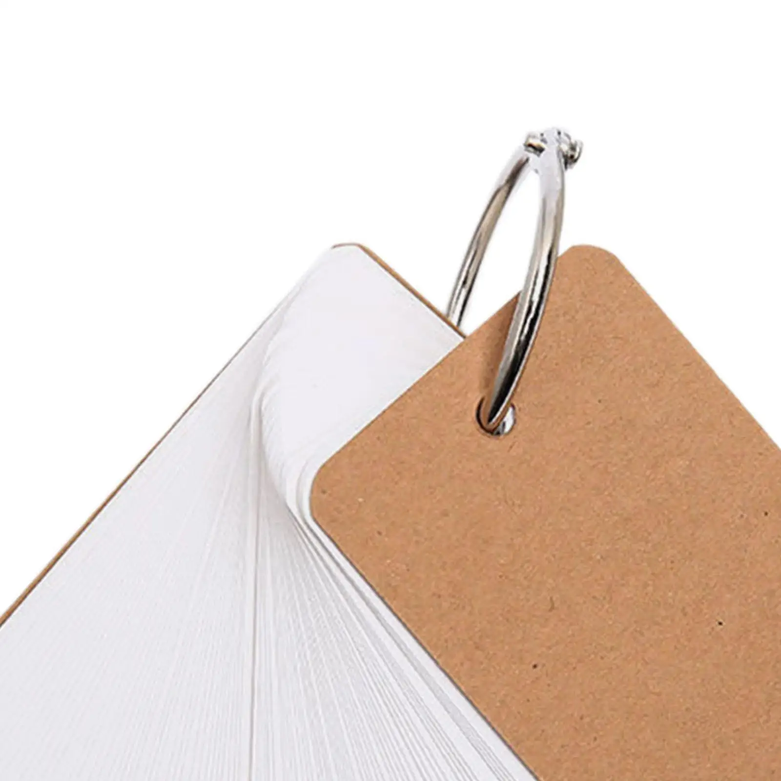 4 Pieces Index Cards with Ring 400 Sheets Message Note Cards Removable Learning Language Office Supplies Note Cards for Studying